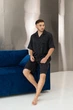 Чоловіча піжама BOBRAND шорти і сорочка в чорному кольорі - L - зображення 7