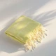 Турецкое пляжное полотенце 100х180 см Peshtemal Citrus для пляжа моря бассейна сауны спа хамама бани лимонное - изображение 4