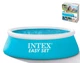 Сімейний надувний басейн Intex Easy Set 28101 на 886 л, 183 x 51 см, круглий, тришаровий матеріал ПВХ, ідеальний для дітей, блакитний - зображення 2