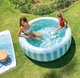 Детский надувной бассейн Intex 56182, 168х53 см, объем воды 770 л, для детей от 3 лет, с современным дизайном из прочного трехслойного ПВХ, мятный - изображение 2