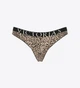 Жіночі трусики стрінги Victoria's Secret Exploded Logo Cotton Thong Panty S (Леопардовий принт) - изображение 3