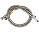 Гнучка підводка для змішувача 40 см Thermo Alliance 1/2" × М10 (штуцер 85 мм), нержавіюче обплетення, нейлонове покриття (пара) - зображення 1