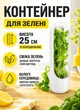 Контейнер для хранения зелени в холодильнике 25×6 см емкость для зелени - изображение 1