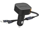АЗП Senteo Q-10C Truck Series Retractable UCB-C+Lighting cable PD3.0 3A 30W Black - изображение 1