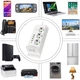 Подовжувач фільтр з бездротовою зарядкою 3м 3×220В+4×USB+1×Type-C Білий - зображення 3