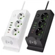 Подовжувач фільтр з бездротовою зарядкою 3м 3×220В+4×USB+1×Type-C Білий - зображення 6