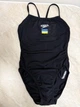 Купальник суцільний жіночий Speedo Endurance+ Thinstrap black з логотипом (прапор України) арт. 8-135390001, розмір UK30/F36 - зображення 7
