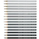 Набір олівців Caran d'ache Graphite Line металевий тубус 15 шт (7630002318792) - зображення 5