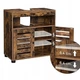 Szafka pod umywalkę ModernHome by Multistore regał komoda z regulowaną półką rustykalny Brąz (5903332070671) - obraz 3