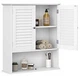Szafka łazienkowa ModernHome by Multistore wisząca regał komoda z regulowaną półką Biała (5903332078462) - obraz 4