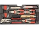 Набор инструментов в металлическом ящике YATO YT-38951 80 предметов 1/4" 1/2" 3 ящика - изображение 3