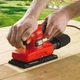 Шліфмашина вібраційна BLACK+DECKER, 240 Вт, 7000-15000 об/мин, 91х189 мм, амплітуда 2 мм, вага 2.52 кг, валіза (KA320EKA) - зображення 5