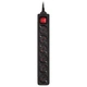 Сетевой удлинитель REAL-EL RS-6 Protect M, 5.0 м., Черный - 381180 - изображение 1