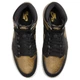 Чоловічі кросівки Air Jordan 1 Retro High OG DZ5485 071 шкіряні повсякденні чорні з золотистим Розмір 41 - изображение 4