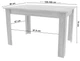 Stół jadalniany rozkładany ModernHome by Multistore 120 - 160 x 80 cm Dąb Craft (5903332095384) - obraz 5