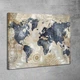Картина на полотні з картою світу - «Platinum World Map» - 30х40 см - изображение 1