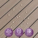 3D панель самоклеюча Sticker Wall SW-00002202 600х600х2.8 мм дерево коричнева - зображення 4