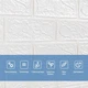 3D панель стінова самоклеюча у рулоні Sticker Wall SW-00002534 700х3080х2 мм цегла біла - изображение 5