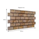 ПВХ панель декоративна Sticker Wall SW-00001428 960х480х4 мм цегла коричнева - изображение 3