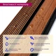 Декоративна рейка Sticker Wall SW-00001753 2900х118х12 мм дерево коричнева - изображение 4