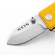 Складний ніж WESN MICROBLADE (Титан + Жовтий G10) 9.5см - зображення 2