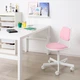 Дитяче офісне крісло, білий/рожевий IKEA ÖRFJÄLL 704.417.69 - зображення 4