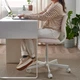 Обертовий стілець, білий/помаранчево-коричневий IKEA BLECKBERGET 305.638.71 - зображення 2