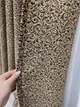 Комплект готових штор VR-Textil Софт Вензель № 2043ш(А) Шоколадний з бежевим 140х275 см 2шт (39-0066) - зображення 7
