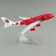 Колекційна металева лита модель пасажирського літака 1:400 Boeing 747 Malaysia Airlines 16 см - зображення 6