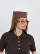Шляпа таблетка коттоновая D.Hats цвет коричневый - изображение 5
