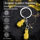 Брелок для ключей боксерские перчатки Univerza подвеска на зеркало автомобиля сумку рюкзак спортивный из металла Желтый 99_5_0_5B - изображение 3