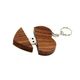 USB флешка Shandian сердце деревянное в деревянной коробке, темное, 16GB - изображение 3