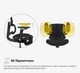 Кресло Mealux D2 Air Plus Black (HF-D2 Plus M/B) - изображение 16