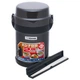 Набір для ланчу ZOJIRUSHI SL-JAF14HG 1.23 л Dark Gray - зображення 2