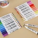 Акварельные маркеры Water Color Pen 635-12, 12 шт, разноцветные, для творчества - изображение 5