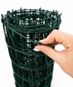 Сетка-ограждение «Клевер» 85×95 мм 50 см × 10 м — декоративная пластиковая сетка для забора, темно-зеленая - изображение 3