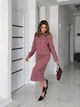 Женский костюм из микровельвета Fashion 50/52 фрезовый - изображение 2