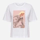 Футболка хлопковая женская ONLY 15372179 XL Bright White/Susan pulse (5715871565071) - изображение 6