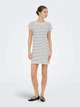 Платье-футболка короткое летнее женское ONLY 15371938 L Cloud Dancer (5715871525495) - изображение 3