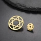 Значок-пин BROCHE брошь Религия Звезда Давида из стали золотистый BRGV115481 - зображення 5