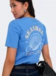 Футболка хлопковая женская ONLY 15346663 XS Ultramarine/Seashell (5715871557427) - изображение 2