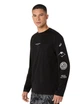 Беговой лонгслив мужской ASICS FujiTrail Logo LS Top 2011D525-001 Performance Black/Carrier Grey/Cool Grey M - изображение 3