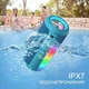 Портативна Bluetooth-колонка Ortizan X10, водонепроникна, IPX7, з підсвічуванням, до 30 годин автономної роботи, 3 стереозвукові ефекти Hi-Fi Bass, мікрофон Handsfree з Aux, TF (синя) - зображення 4