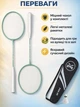 Набор ракетки для бадминтона Newt King Badminton Pro 2 ракетки волан чехол (NE-BD-209GB) - изображение 2