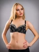 Бюстгальтер Diorella 34220C чорно-золотий 80C - зображення 1