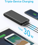 Power Bank Anker 337 PowerCore 26K 26800mAh 3 USB Fast Charge для iPhone Samsung iPad Black - зображення 4