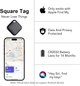 Bluetooth трекер CASCHO Air Tracker Tag 4 шт для Apple Find My, поиск ключей и багажа, IP67, iOS - изображение 5