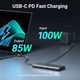 Usb Hub Док-станція UGREEN Revodok Pro 210 USB-C 10-в-1, Dual HDMI 4K 60Hz, 8K, PD 100W, Ethernet - зображення 6