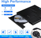 Внешний DVD/CD привод NOLYTH 5-в-1 USB 3.0 Type-C — Портативный дисковод для MacBook и Windows с SD/TF и Аудиовыходом - изображение 4