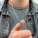 Мужская металлическая серебряная цепочка цепь на шею из нержавеющей стали, подвеска Бисмарк 3 мм - изображение 1